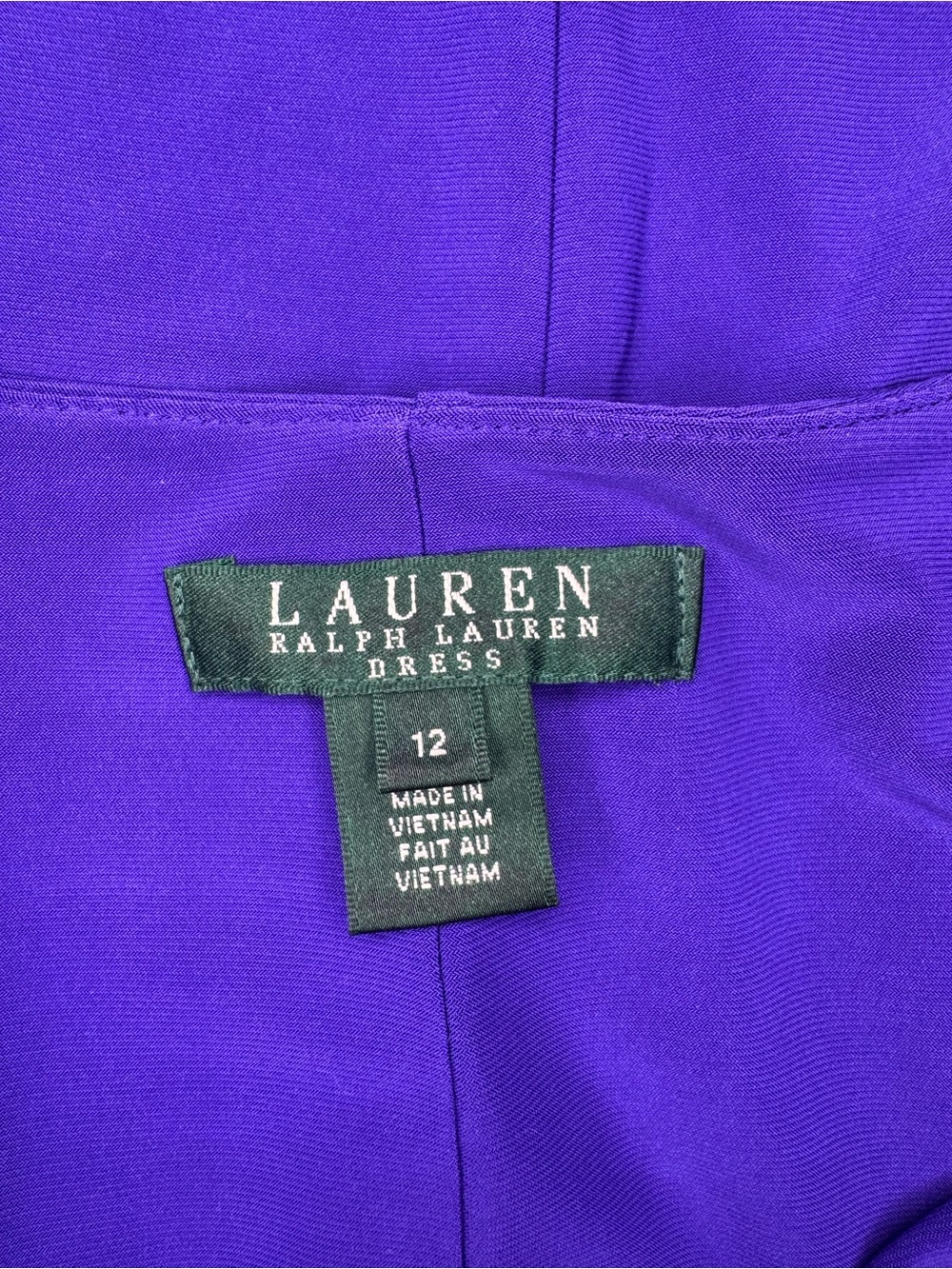 Ralph Lauren Purple Jersey Ruched Sheath Dress 12 - Picture 9 of 10